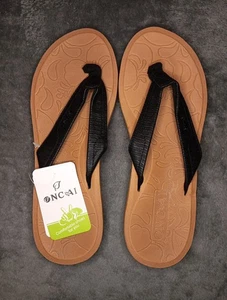 Womens Size 8 Sandals Black/Khaki - Picture 1 of 2