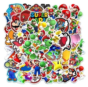 150pcs Super Mario Stickers Bundle Waterproof Different Designs Gift Brand New - Picture 1 of 1