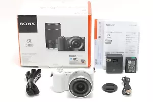 【 NEAR MINT 】Sony α5100 A5100 Digital Camera power zoom lens kit white - Picture 1 of 9