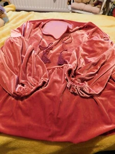 velvet top, 4XL, dark red. - Picture 1 of 3