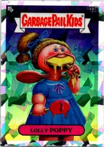 2023 CUBO DE BASURA NIÑOS GPK CROMO 6 TARJETA REFRACTORA ATÓMICA 223a LOLLY POPPY - Imagen 1 de 2