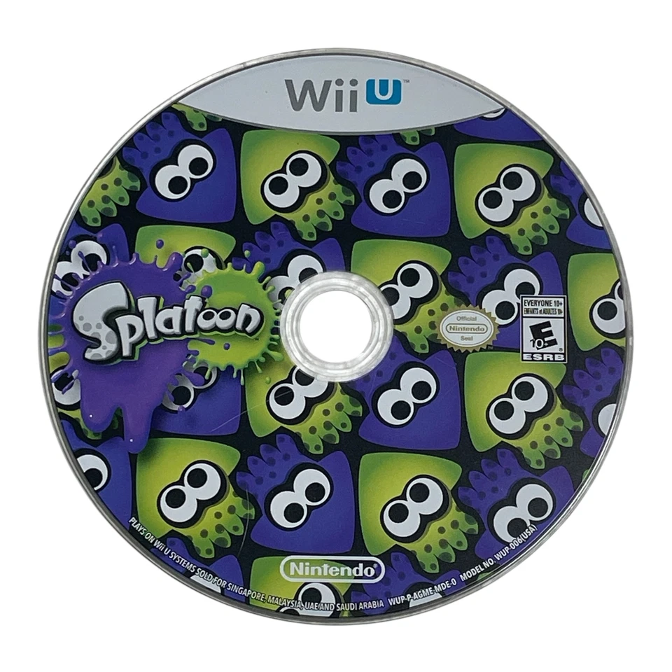 Splatoon Nintendo Wii U Video Game Disc - Image 1 of 1