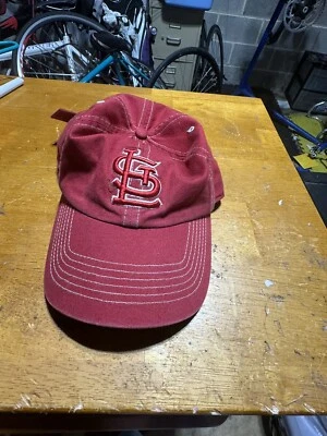 St. Louis Cardinals Hat Cap Strap Back  Red Casual Cotton Clean Up Dad - Image 1 of 4