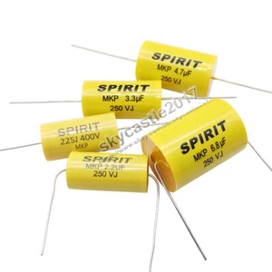 2pcs 2.2~6.8uF 250V/225J 400V Speaker Amplifier Crossover Non-Polarity Capacitor - Picture 1 of 11