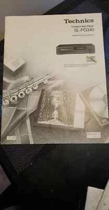 Original Technics SL-PG340 CD Player Owner's Manual  USA Seller Free Shipping - Picture 1 of 2