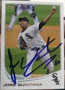 Jose Quintana 2013 Topps - #586 IP Autographed Card