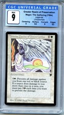 MTG Legends Greater Realm of Preservation CGC 9.0 (9)  card Magic Amricons 5116