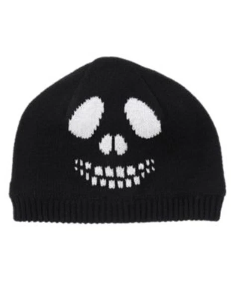GYMBOREE HAPPY HARVEST BLACK SKULL SWEATER BEANIE HAT 5 6 7 8 NWT - Image 1 of 1