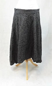 Next Tall High Low Textured Skirt Black Size UK 18 rrp £65 NH100 EE 04 - Picture 1 of 5