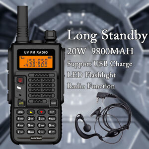 BAOFENG X5 PLUS 20W DUAL BAND VHF/UHF WALKIE TALKIE LONG RANGE TWO WAY HAM RADIO