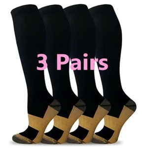 3x Diabetic Compresssion Socks Swollen Bariatric Lymphedema for Neuropathy Socks - Picture 1 of 20
