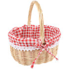 Red Riding Hood Style Woven Basket for Food Storage