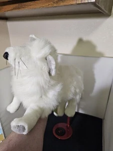 Folkmanis Hand Puppet White Artic Fox 22" Plush Pretend Play Stuffed Animal Toy  - Picture 1 of 8
