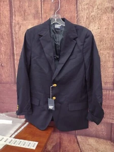 Lands End Boys Uniform Hopsack Blazer Deep Navy Size 16 - Picture 1 of 3