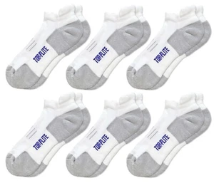 Top Flite Coolmax nahtlos gepolsterte Sport Komfort Tab tief geschnittene Herrensocken 6 Paar - Bild 1 von 6