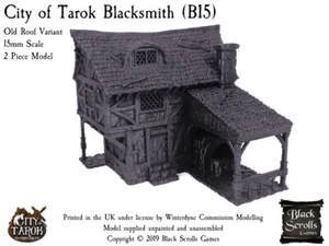 City of Tarok Blacksmith (B15) - Old Roof 15mm Scale - Picture 1 of 1