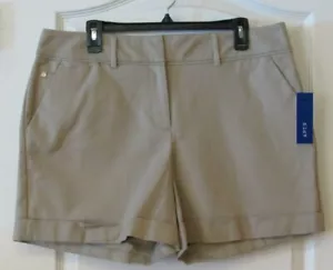 Apt. 9® Dressed Cuffed Shorts CUMIN SPICE Women's Sz 16 NWT MSRP$36 - Picture 1 of 2