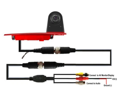 Car Reverse Camera For Ford Transit Custom Brake Light Roof Top Rear View Backup - Image 1 of 4