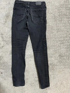 Levi Strauss Signature Stretch Adjustable Girls Jeans Size 16 Super Skinny Black - Picture 1 of 6