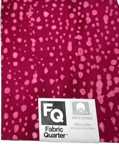 Cotton Fabric Fat Quarter Quilting Crafts print solids red pink batik - Picture 1 of 3