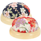  2 Pcs Polyester Pin Bag Convenient Sewing Tool Round Cushion