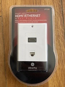 GE HDTV Dual Connection Wall Plate For HDMI / Ethernet Connections 87722(4F) - Picture 1 of 4