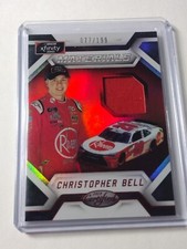 2018 CERTIFIED RACING CHRISTOPHER BELL XFINITY MATERIALS RED /199 Nascar