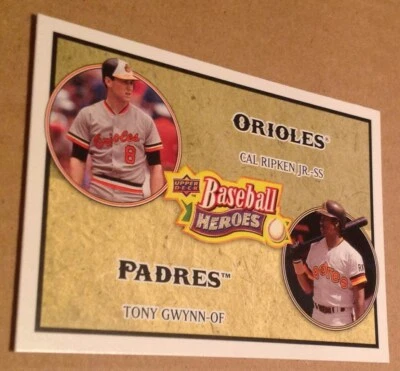 CAL RIPKEN JR./TONY GWYNN 2008 Upper Deck Baseball Heroes Card #180 NM-MT - Image 1 of 2