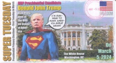 Coverscape Computer Designed “Super Tuesday 2024” GOP Primaries Event Cover - Image 1 of 2