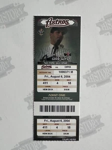 2004 Montreal Expos at Houston Astros Ticket 8/6/04 Jeff Bagwell Home Run - Picture 1 of 1