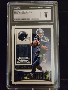 2015 Russell Wilson Panini Contenders CGC Graded - Picture 1 of 7
