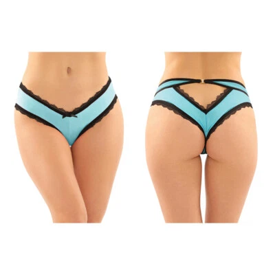 Fantasy Lingerie Cheeky Hipster Panty With Lace Trim & Keyhole Cutout 6-Pack - Image 1 of 3