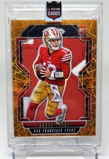 San Francisco 49ers Brock Purdy rookie Orange Hyper Number Jersey Custom Card. 