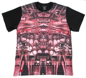 Rich Gang Hi Speed Takeoff Airplane Cockpit T-Shirt Men's Size XL - Picture 1 of 3