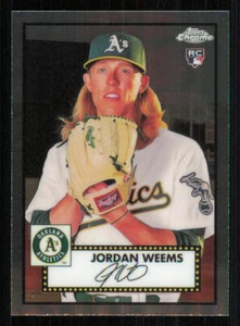 2021 Topps Chrome Platinum Anniversary #139 Jordan Weems Rookie - Picture 1 of 2