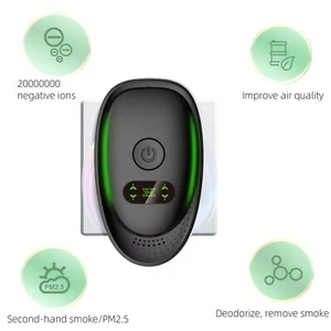 Negative Ion Air Purifier For Home Office Bedroom Bathroom White/Black - Picture 1 of 13