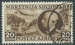 1939 ALBANIEN LUFTPOST GEBRAUCHT ABBILDUNGEN 20 Q - RA18-5 - Bild 1 von 1
