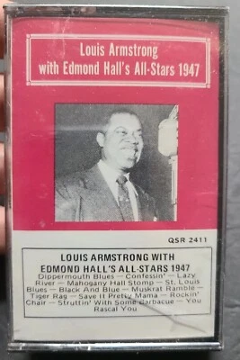 NEW Louis Armstrong - With Edmond Hall's All Stars 1947 Cassette Tape QSR 2411 - Image 1 of 4