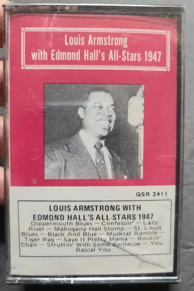 NEW Louis Armstrong - With Edmond Hall's All Stars 1947 Cassette Tape QSR 2411 - Image 1 of 4