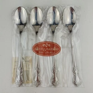 Cubiertos de acero inoxidable REED & BARTON Duquesa de Marlborough 4 cucharas de té helado - Imagen 1 de 2