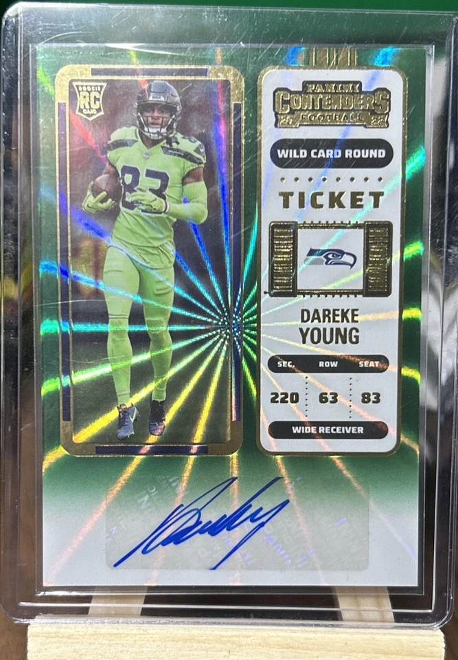 Dareke Young Panini Football Contenders  2022 Auto Rookie Wild Card Round - Image 1 of 2