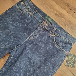Lauren Ralph Lauren LRL Jeans Diamond Pattern Modern Skinny Slimming Women's 10 - Picture 1 of 11