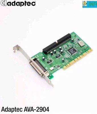 ADAPTEC AVA-2904 PCI SCSI CONTROLLER Scheda SCSI card ✅+ CAVO - Immagine 1 di 4