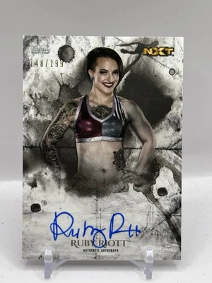 2018 Topps WWE Undisputed #UA-RRT Ruby Riott NXT Autograph Auto 148/199 - Image 1 of 2