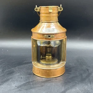 Vintage Tung Woo Copper Nautical Ship Stern Lantern Hong Kong Original Marine - Picture 1 of 13