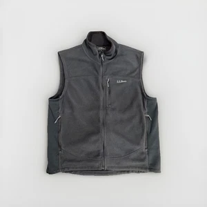 L.L.Bean Black Fleece Vest Men size L - Picture 1 of 3