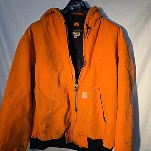 Carhartt Jacke J140 Orange XL Thrashed True Work Wear Zustand High Vis Orange - Bild 1 von 24
