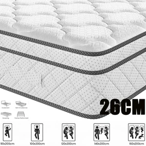 Matratze 90 100 120 140 160x200 cm Home 7 Zonen Federkernmatratze 25/26/27 cm DE - Bild 1 von 24