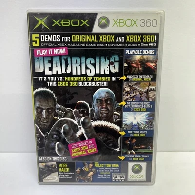 Dead Rising Xbox Magazine Demo Disc 63 Xbox 360 Video Game Multiplayer - Image 1 of 4