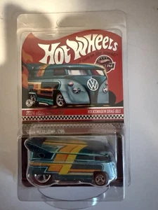 Rare HOT WHEELS REAL RIDERS RED LINE CLUB VOLKSWAGEN DRAG BUS BLUE CHROME - Picture 1 of 5